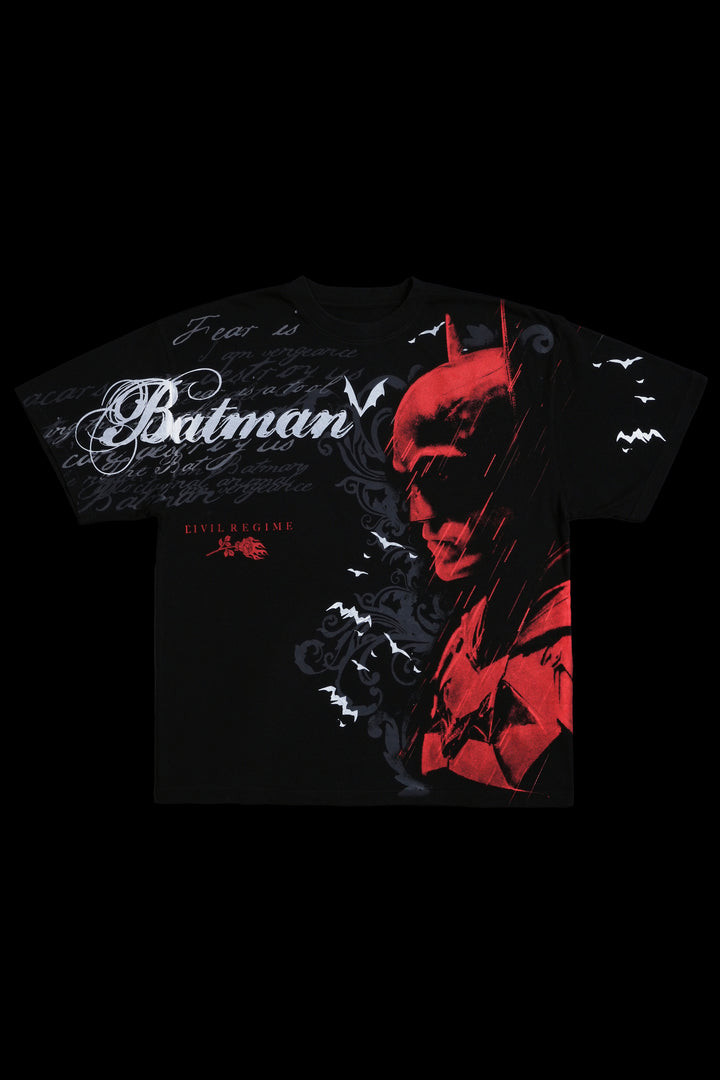 The Bat's True Calling American Classic Oversized Tee in Black