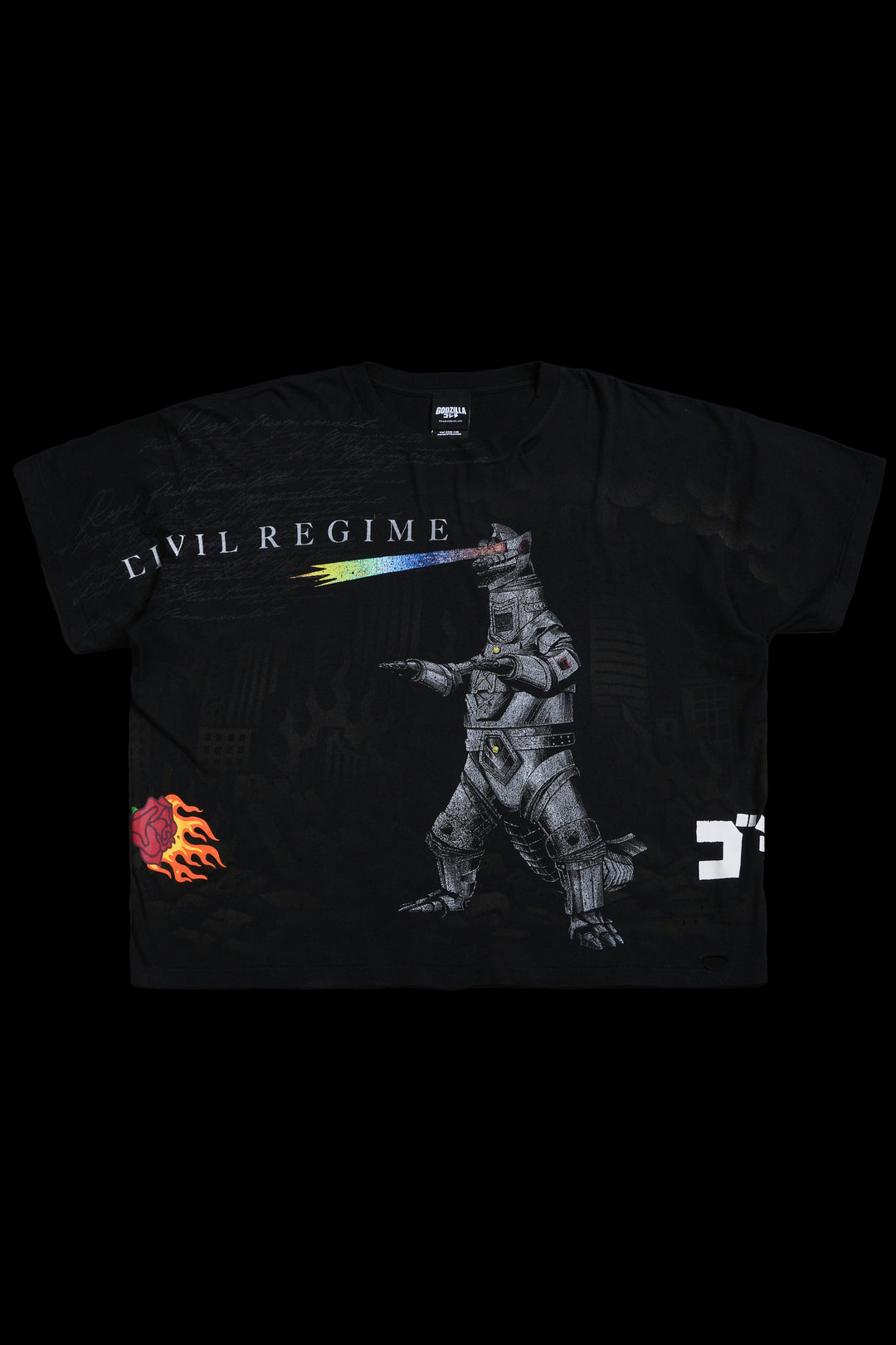 Godzilla Side By Side Everyday DISTRESSED Tee "Box Set" in Black