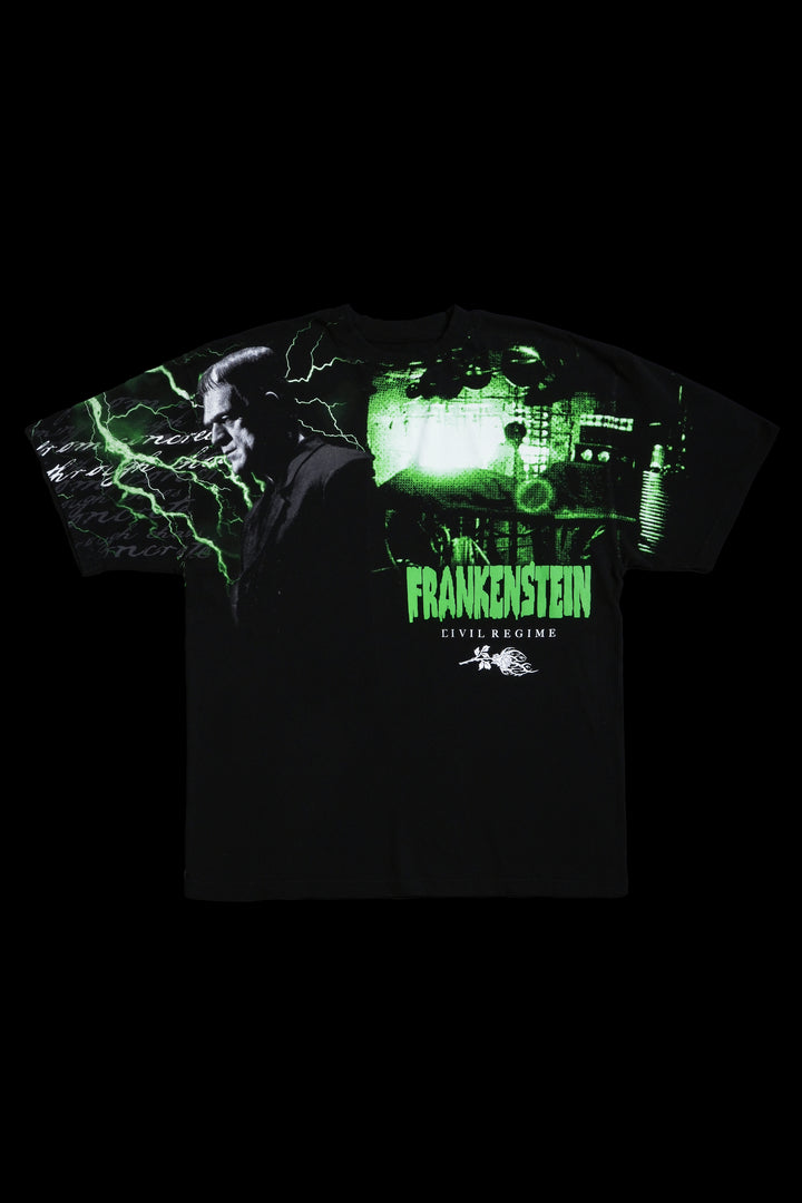 Frankenstein American Classic Oversized Tee in Black