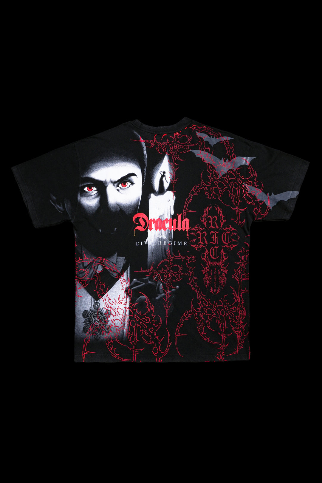 Dracula American Classic Oversized Tee in Vintage Black