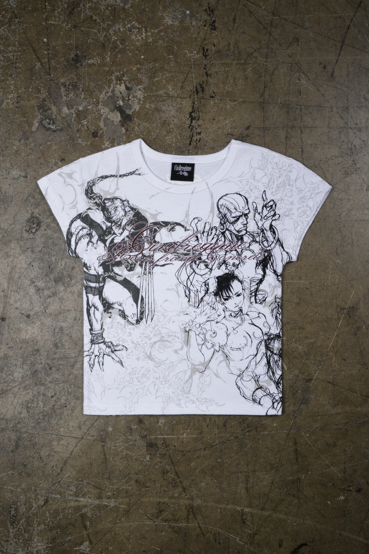 Group Photo Baby Tee in Butter