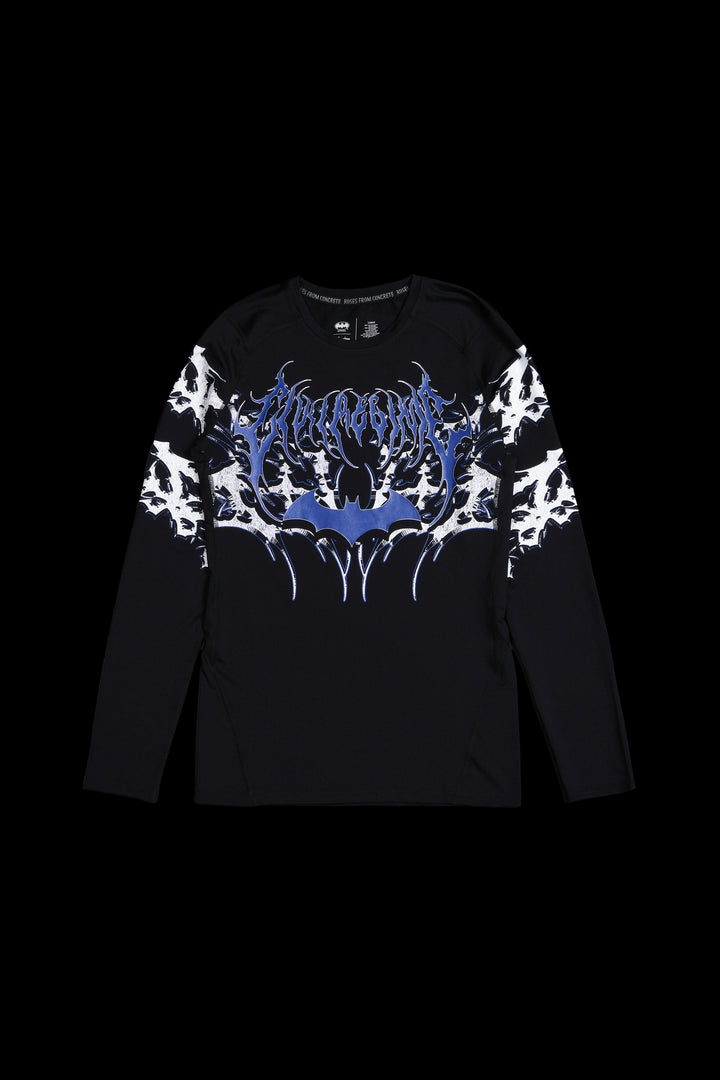 Dark Mode Flex Scoop L/S Compression Shirt in Black