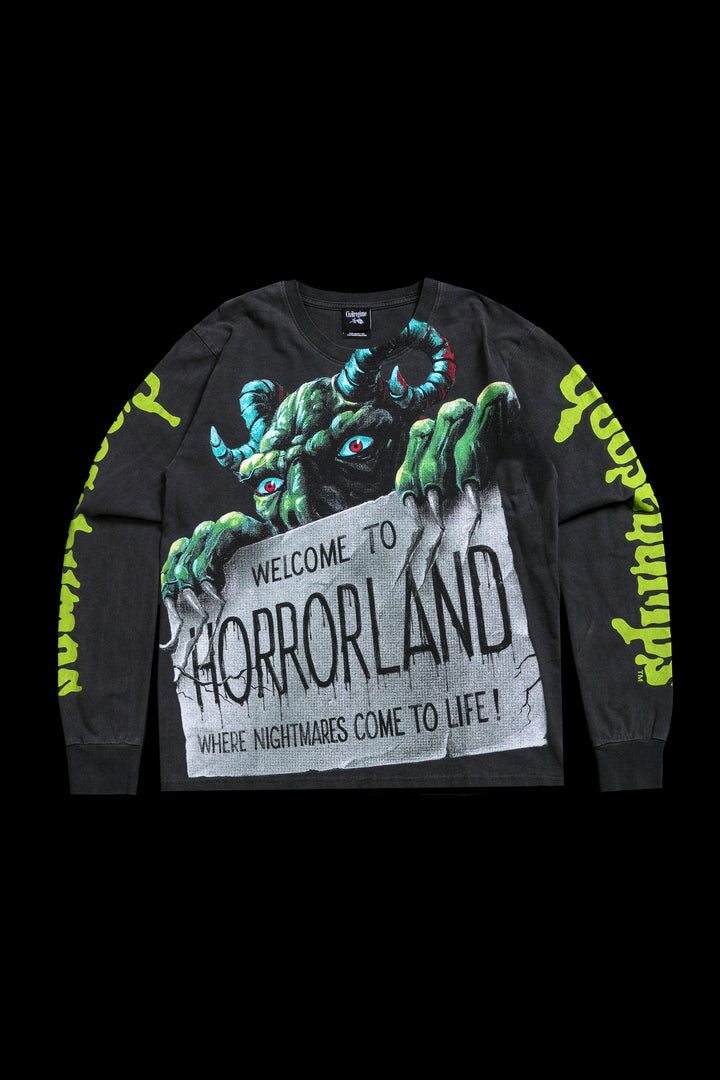 Nightmare Roses L/S Tee in Vintage Ashes
