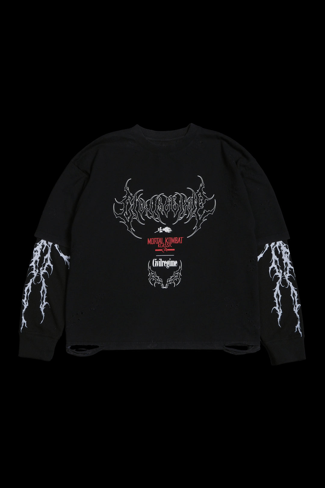 Power Of Raiden Distressed 199X Twofer in Vintage Black