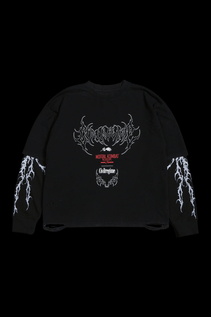 Power Of Raiden Distressed 199X Twofer in Vintage Black