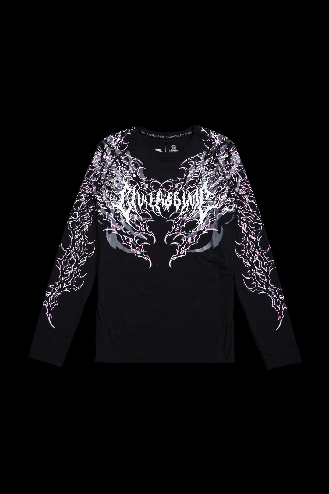 Anarchy Flex Scoop L/S Compression Tee in Black
