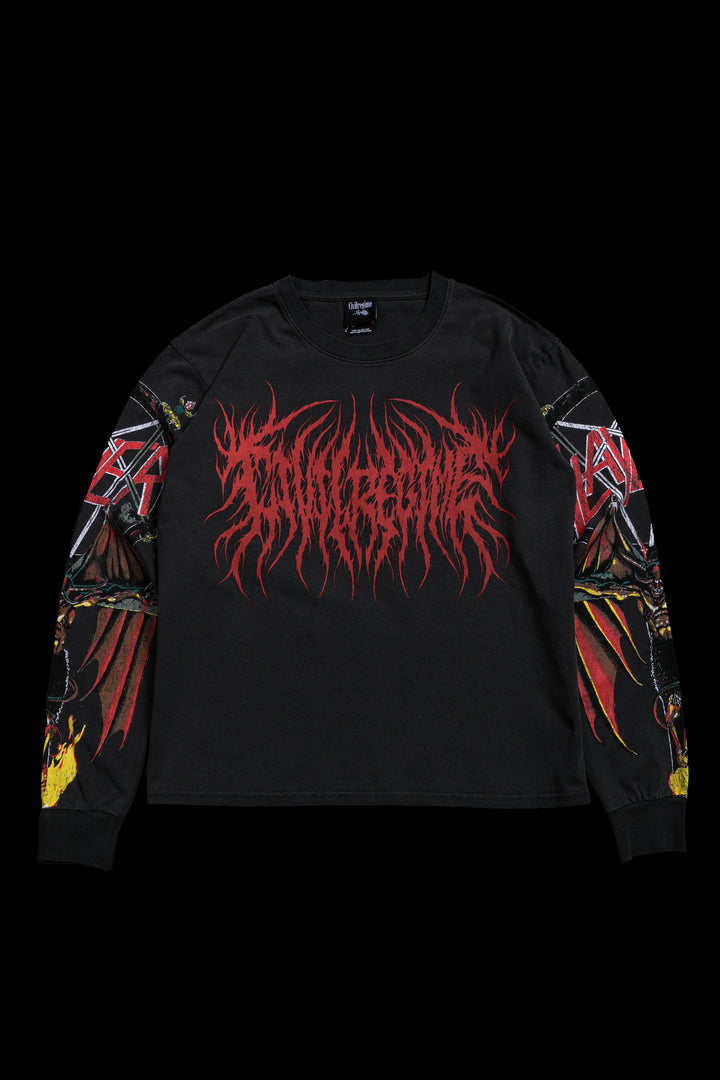 The Abyss Midnight L/S Tee in Vintage Ashes