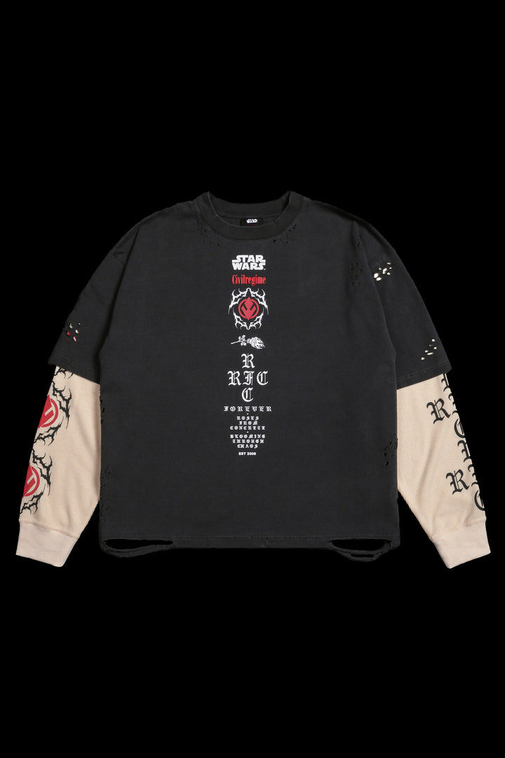 Malice Incarnate Twofer Thermal Sleeves in Vintage Ashes/Butter