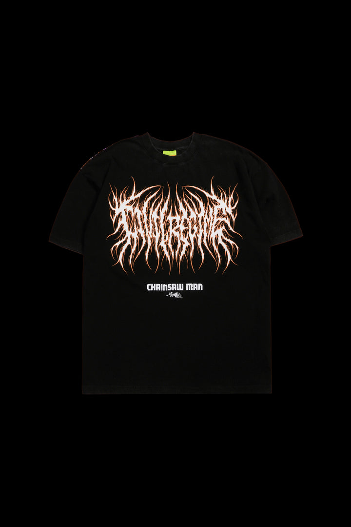 Chainsaw Rampage American Classic Oversized Tee in Black