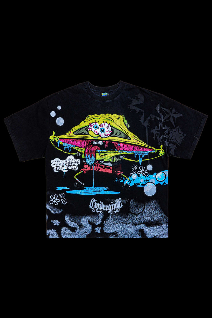Spongebob Side By Side 199X Tee "Box Set" in Vintage Black