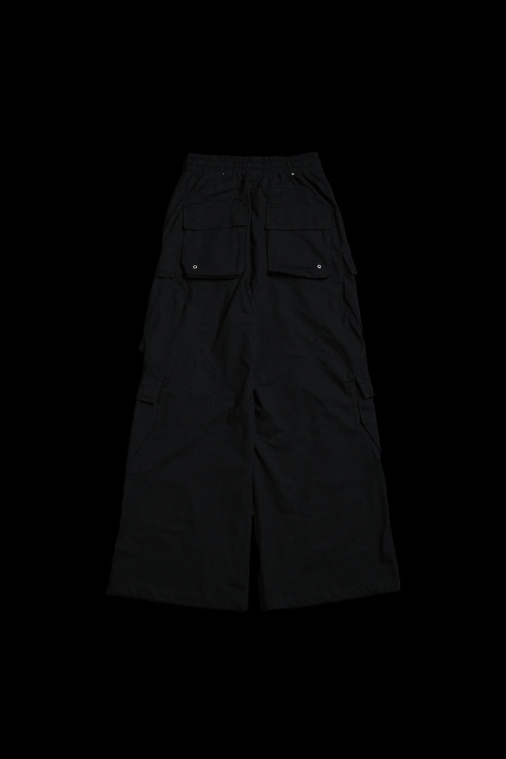 Burning Rose Ultra Wide Leg Pants in Black