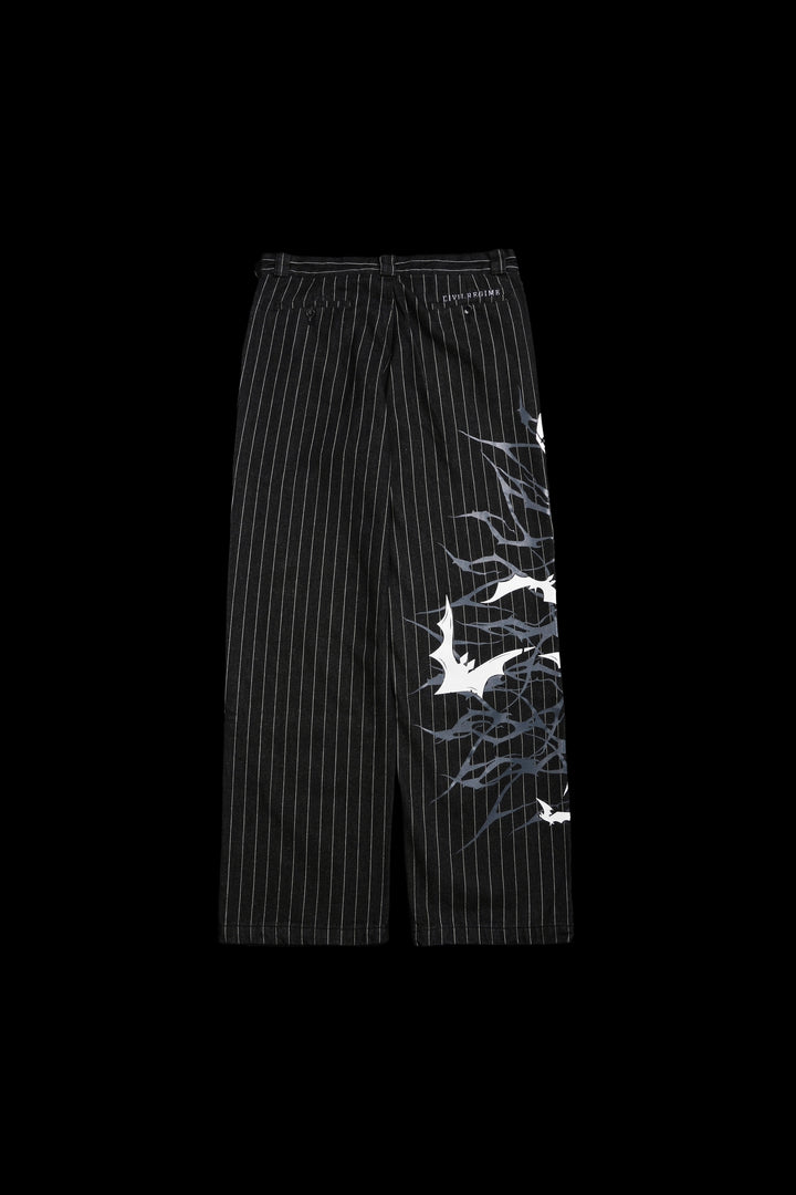 Eternal Love V2 Blue Collar Pants in Black/White Pinstripe