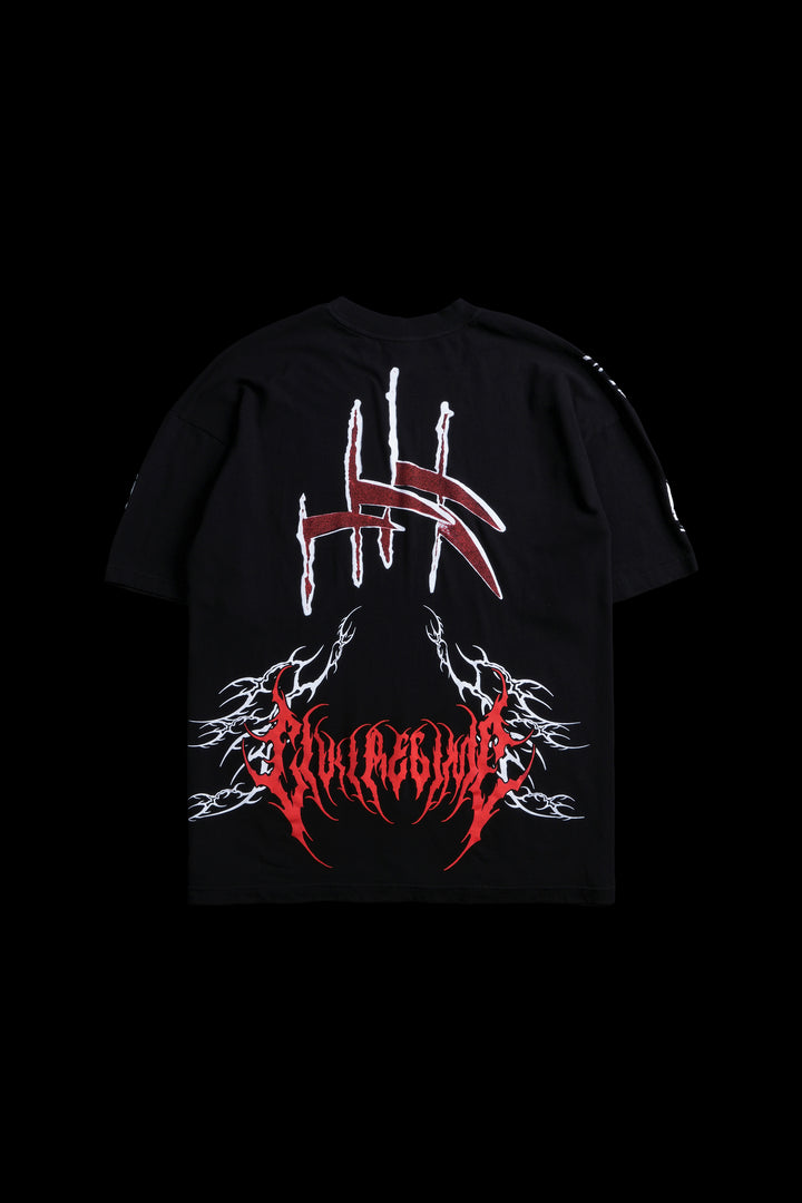 Freddy's Metal Core American Classic Oversized Tee in Black