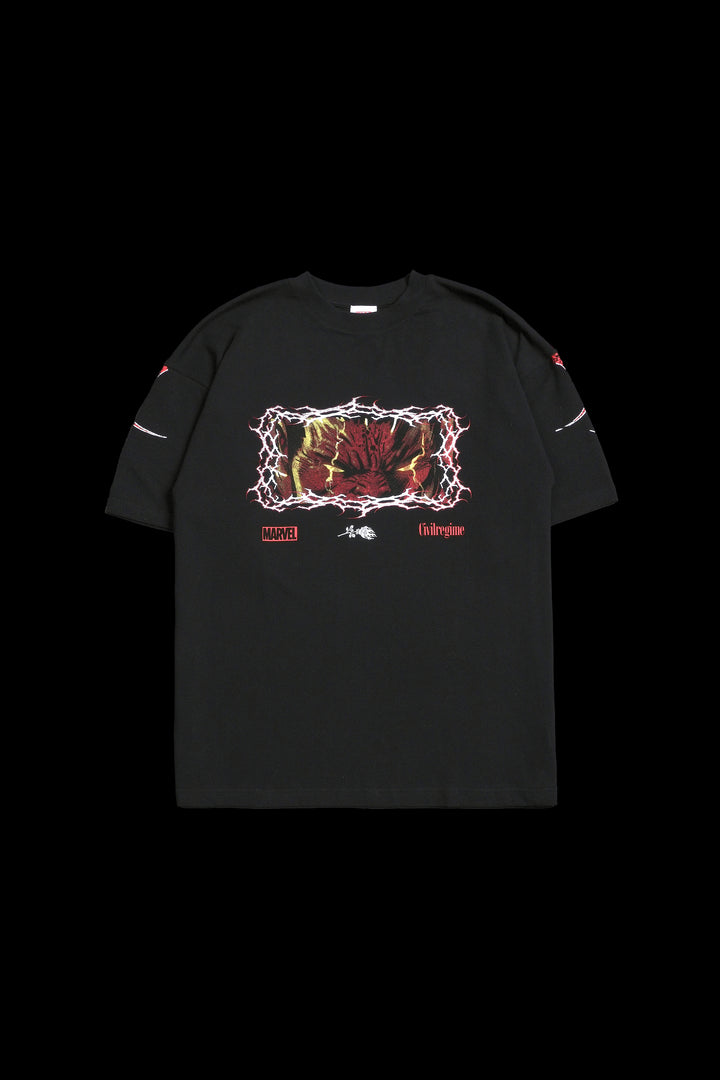 Red Hulk American Classic Oversized Tee in Black