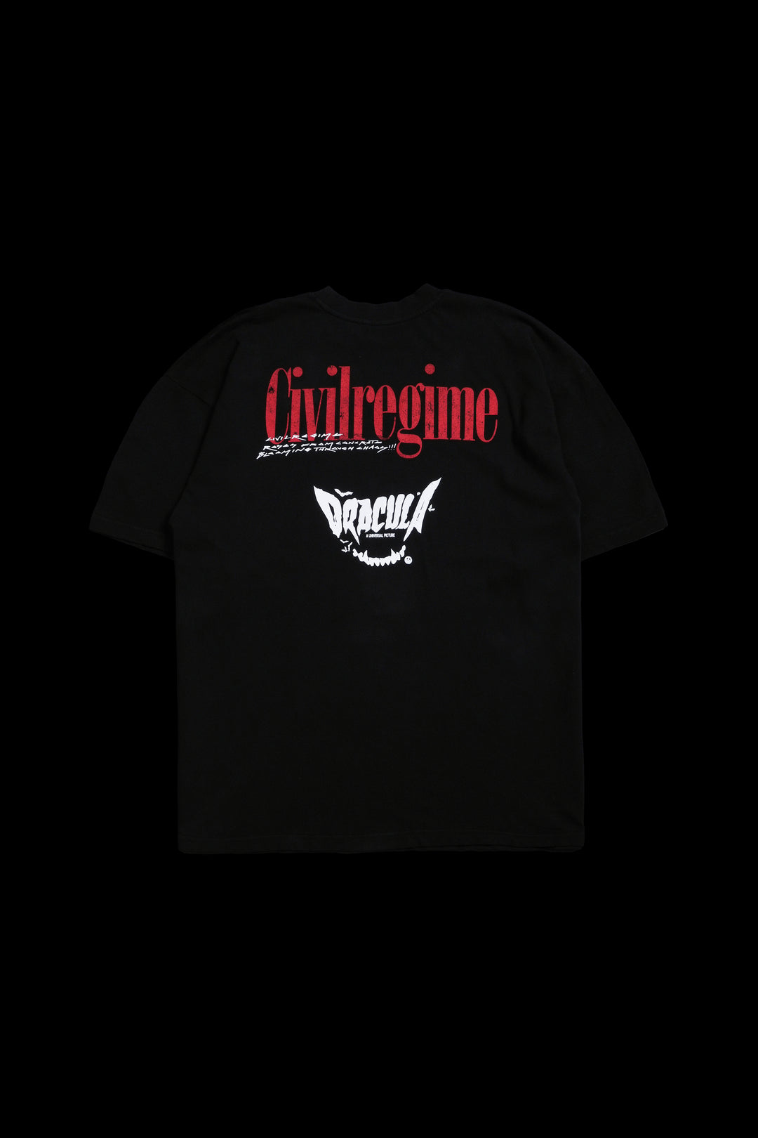 Dracula American Classic Oversized Tee in Black