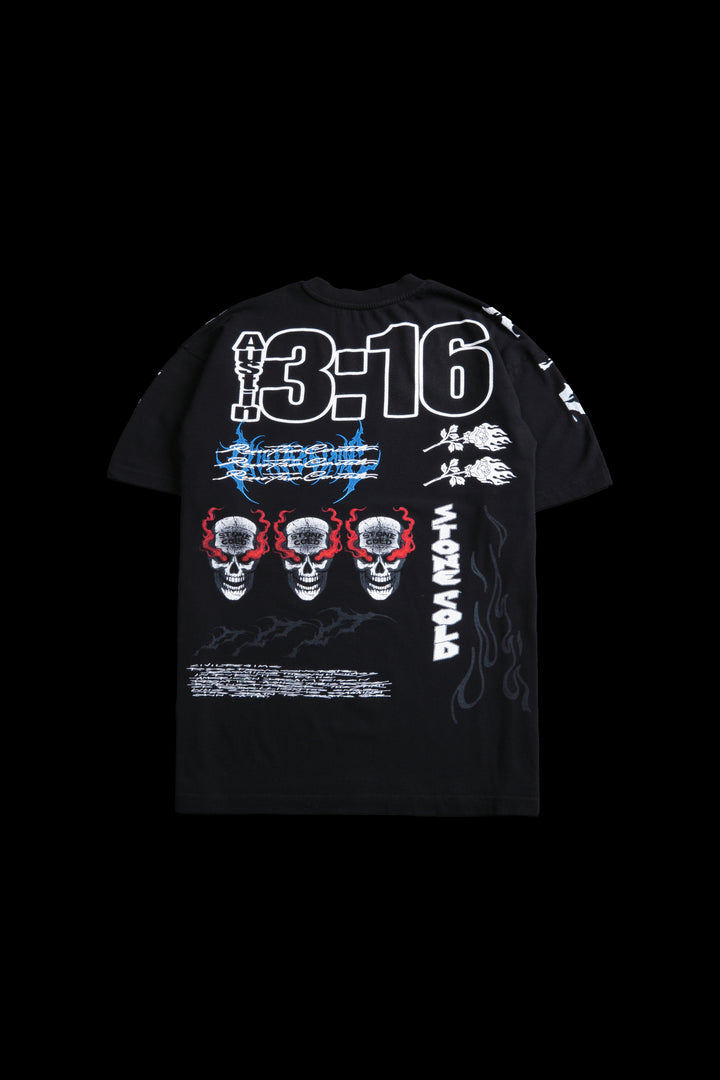Raising Hell Part 2 American Classic Oversized Tee in Black