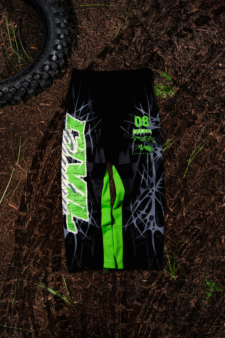 Dirt Baby Eternal Wide Leg Fleece Pants in Vintage Black