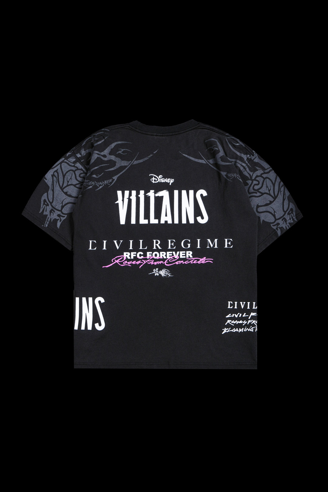 Shadow Man Boxy Tee in Vintage Black