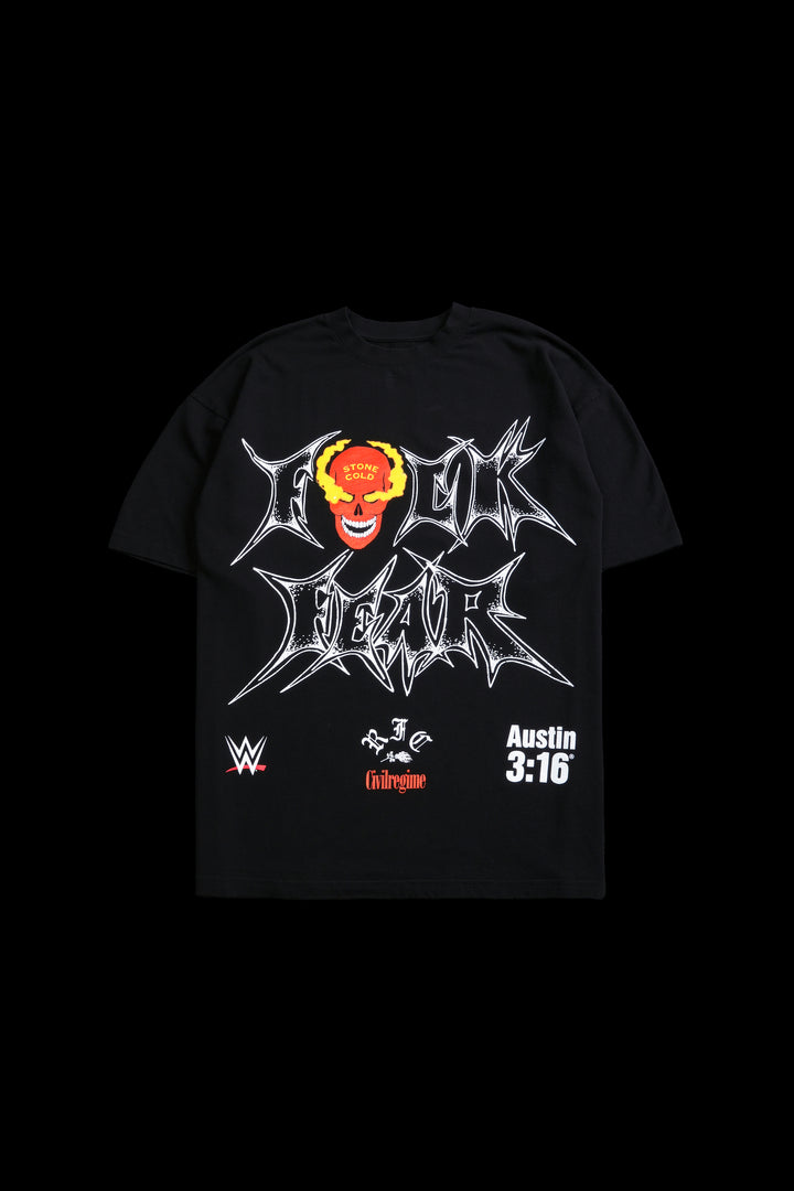 F*ck Fear American Classic Oversized Tee in Black