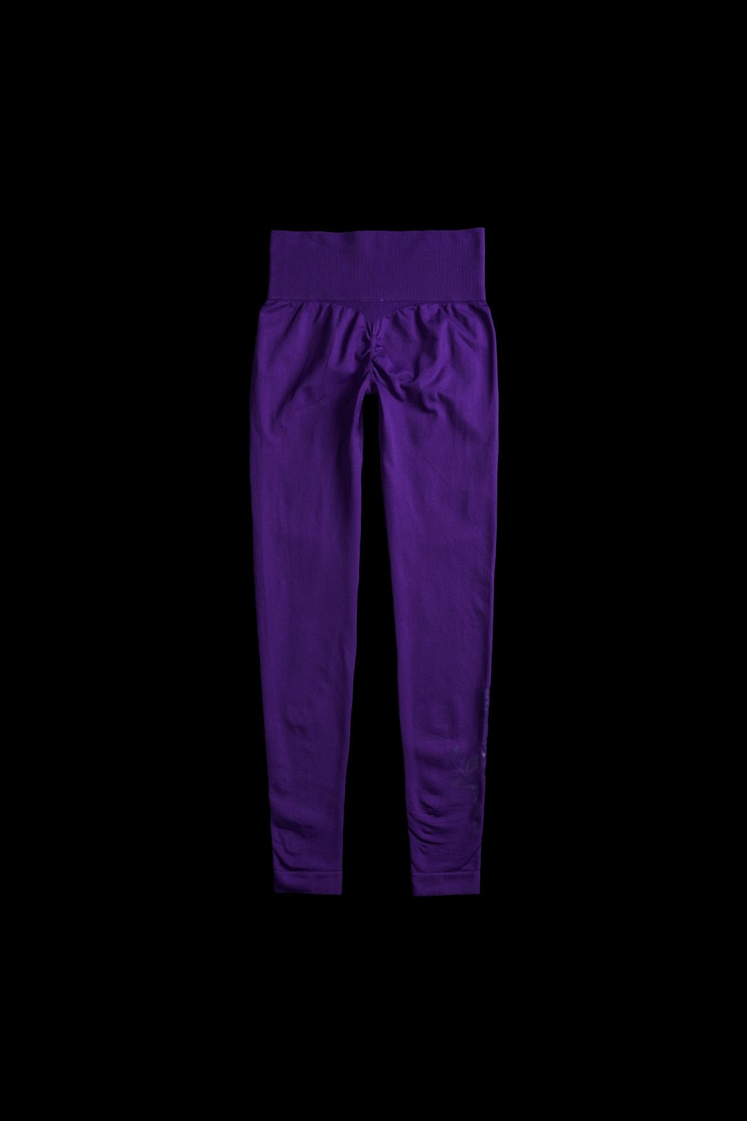 Kelly Seamless Scrunch Leggings in Deep Dark Purple