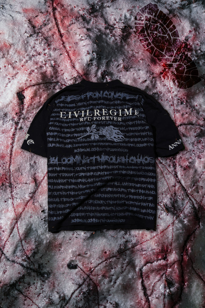 Miss Me? "Side By Side" 199X Oversized Tee in Black