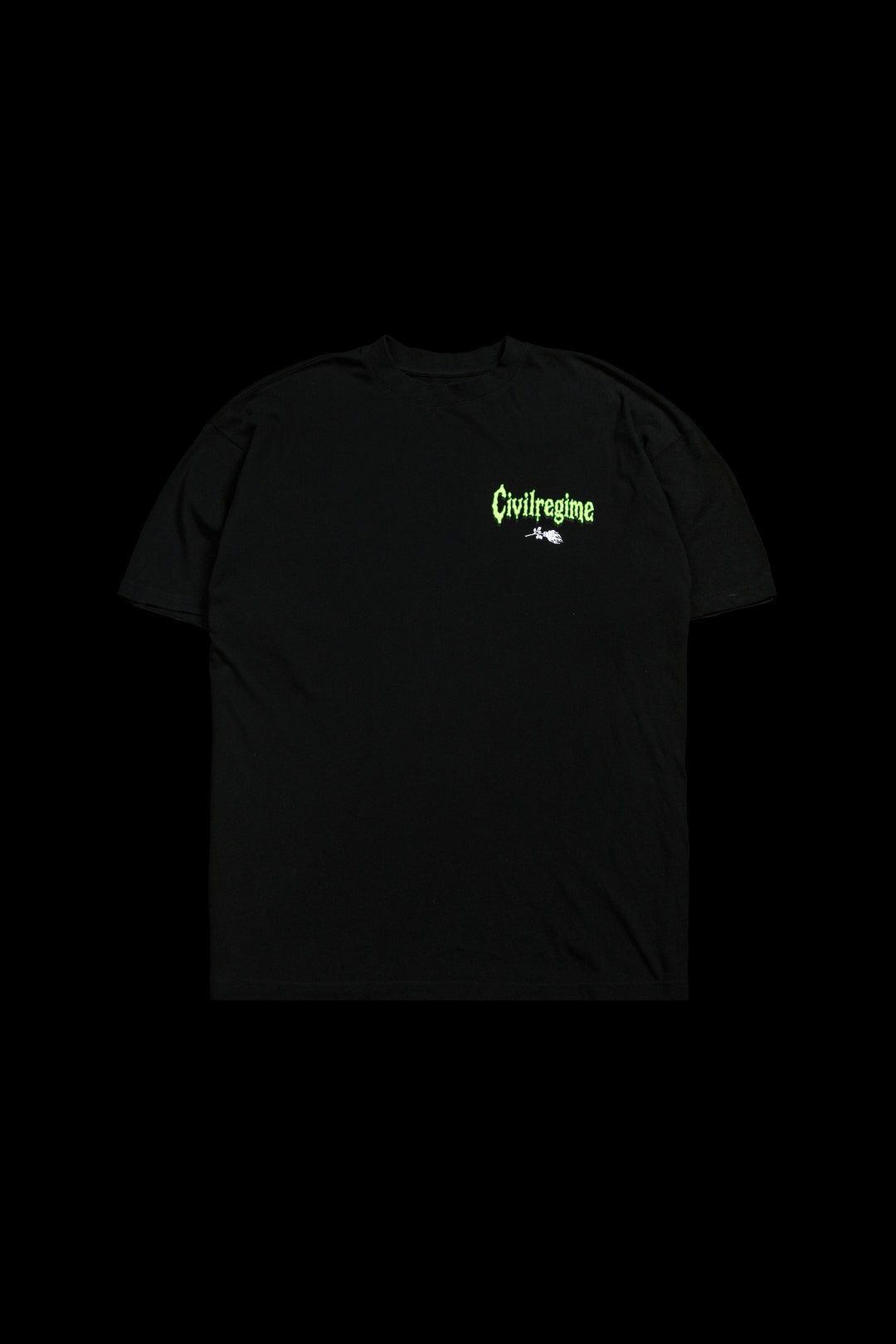 Fright Night American Classic Oversized Tee in Black