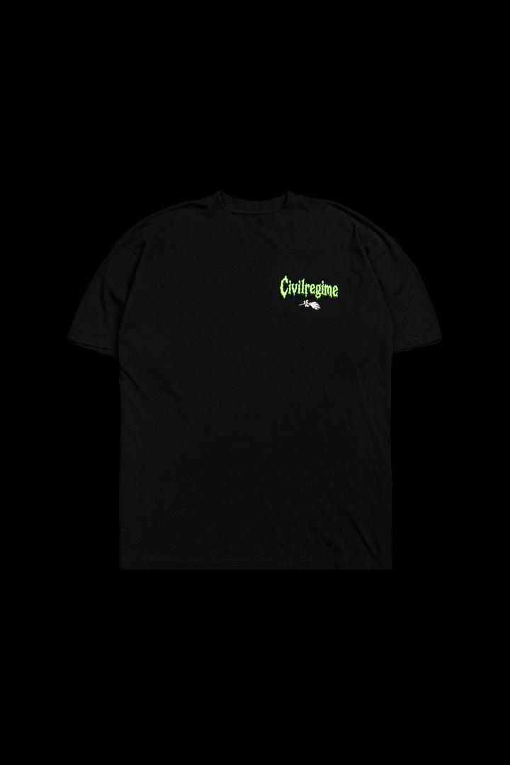 Fright Night American Classic Oversized Tee in Black
