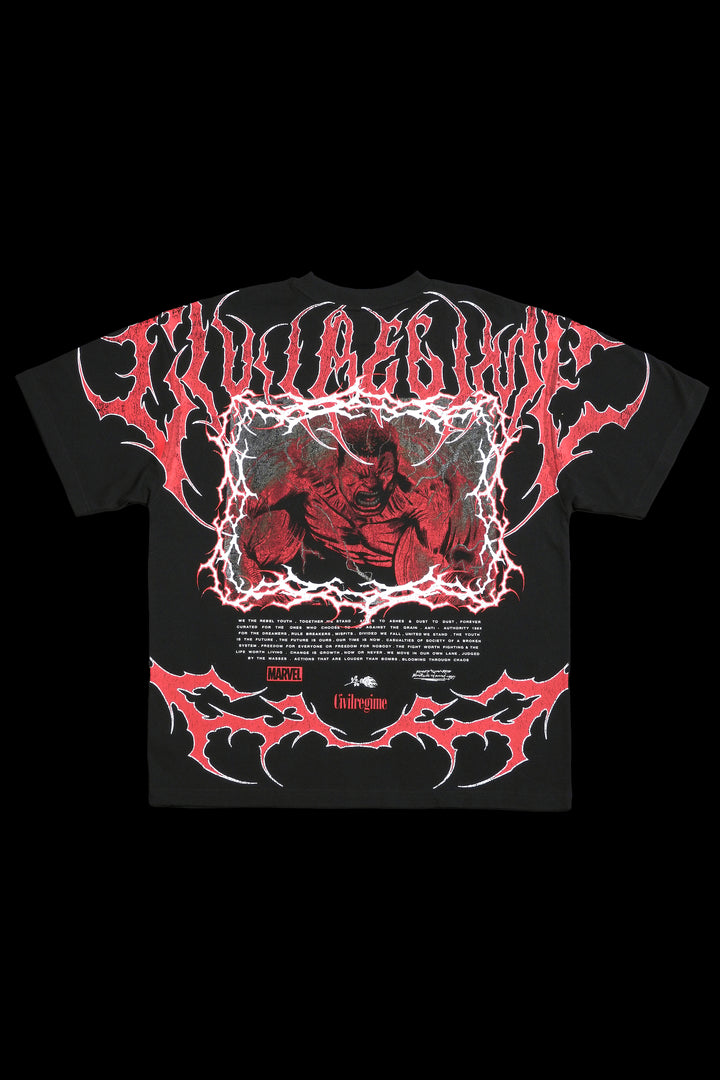 Red Hulk American Classic Oversized Tee in Black