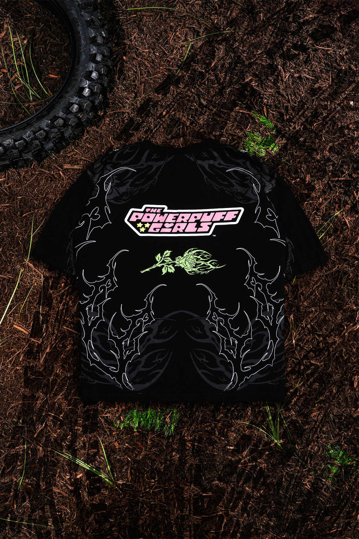 Buttercup's Thorn Rush "Side By Side" 199X Oversized Tee in Black