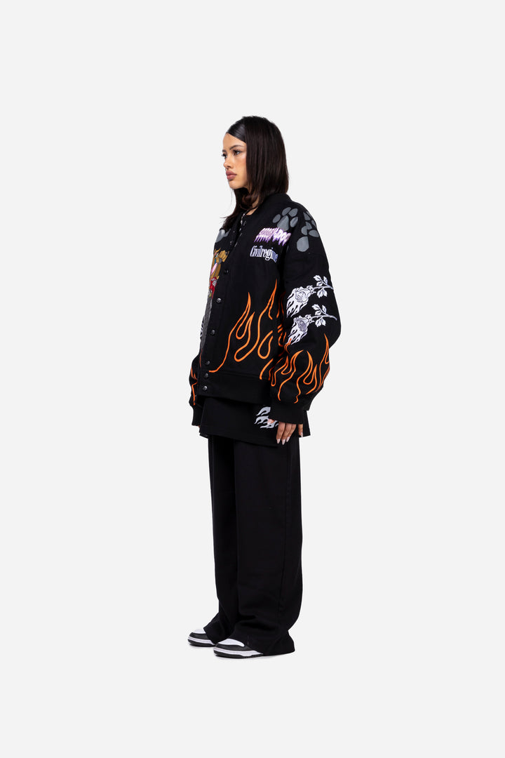 Scooby Doo Racing Jacket in Black