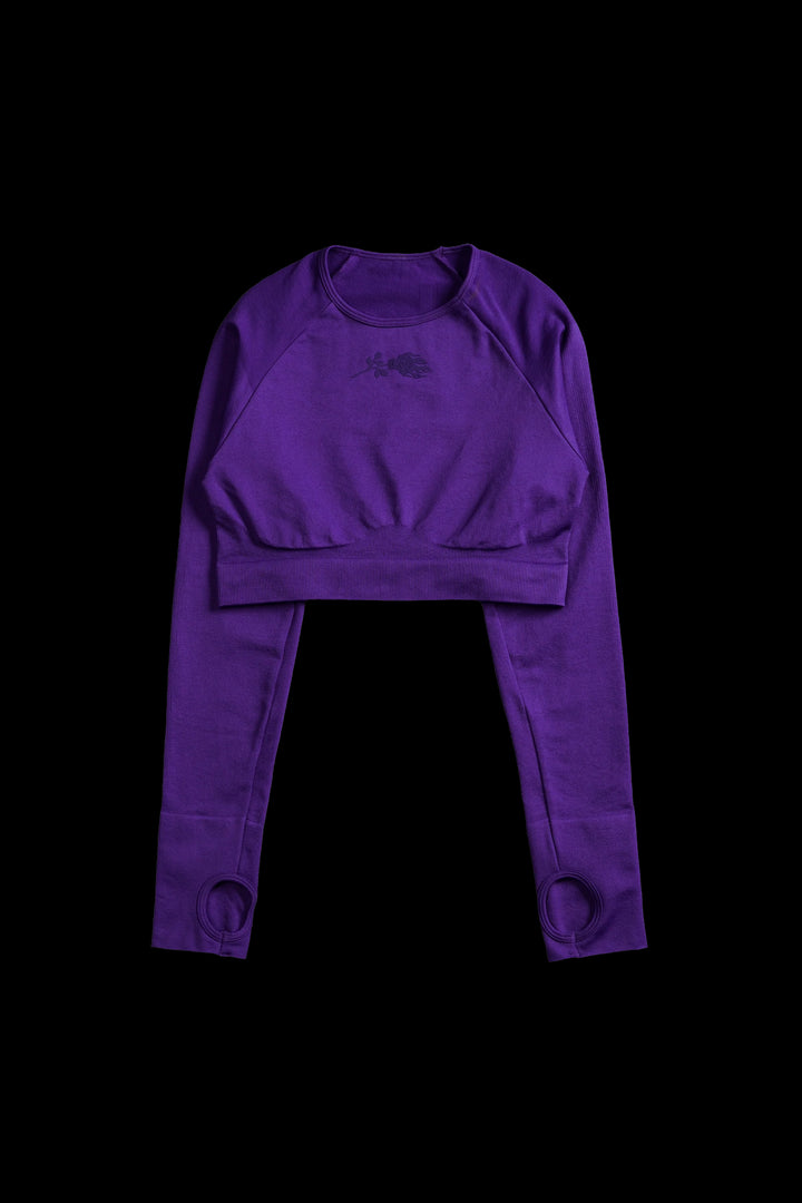 Concrete Kelly Seamless L/S Top in Deep Dark Purple