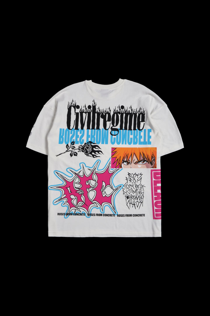 No Limits American Classic Oversized Tee in Butter