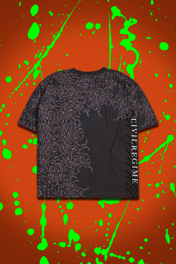 Blood Fiend 199X Oversized Tee in Vintage Ashes