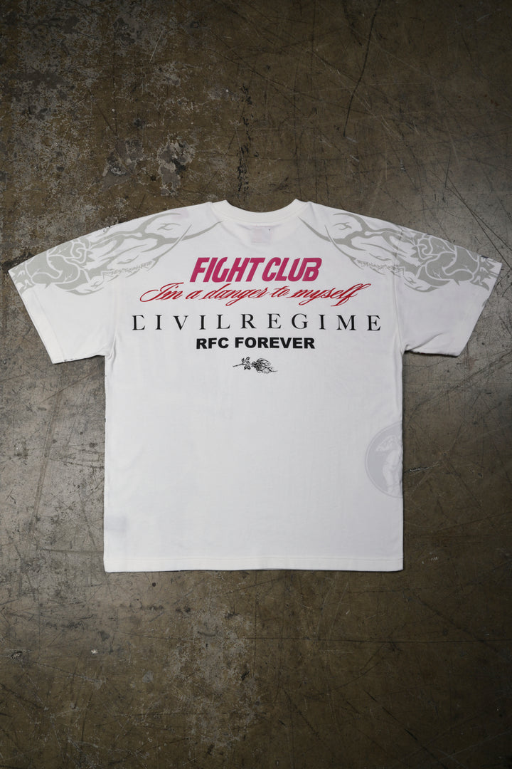 Free To It All American Classic Oversized Tee in Butter