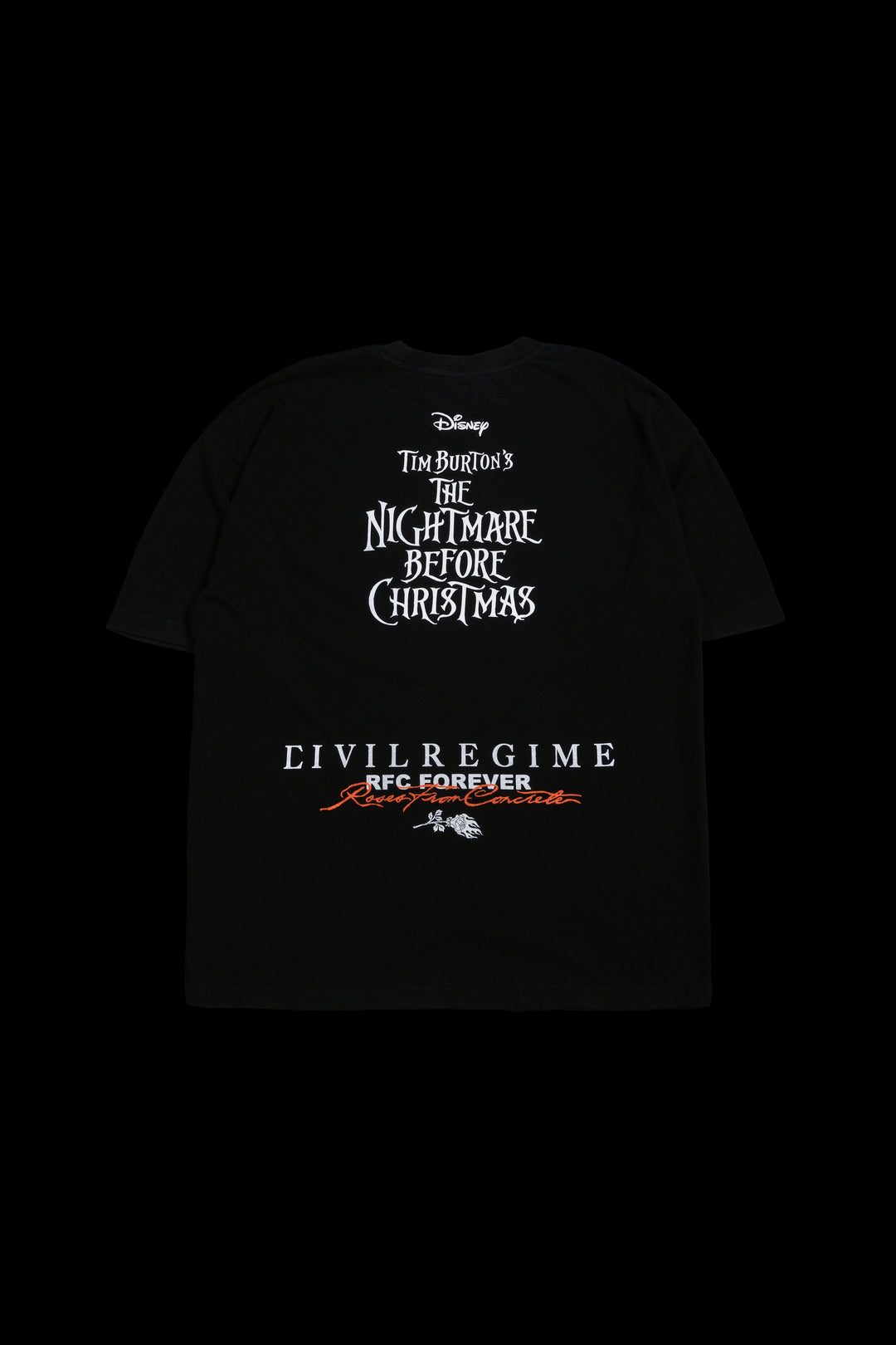 Moonlight Glow American Classic Oversized Tee in Vintage Black