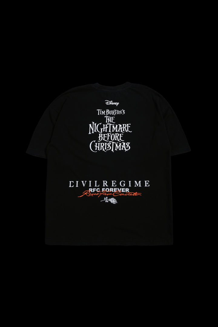 Moonlight Glow American Classic Oversized Tee in Vintage Black