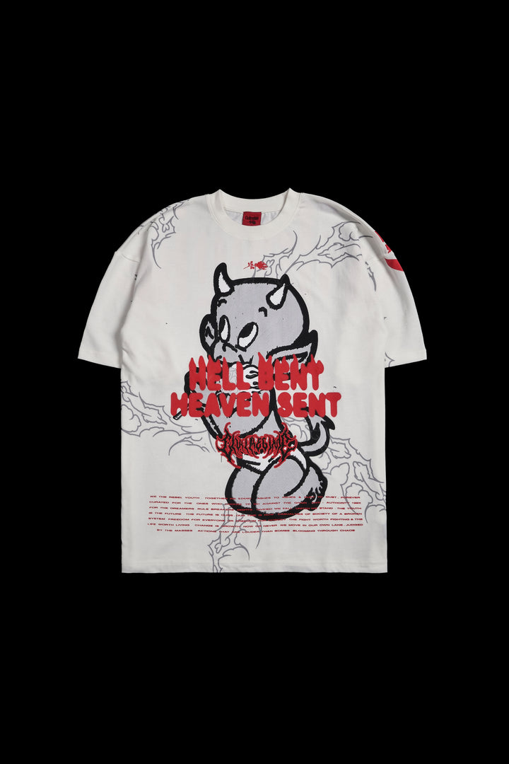 HBHS American Classic Oversized Tee in Butter