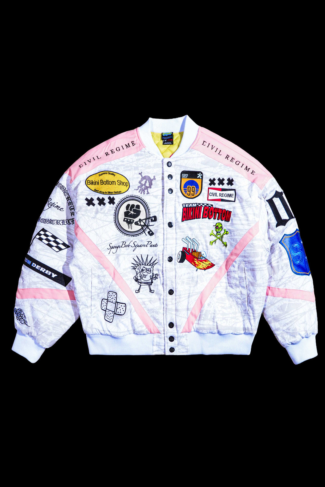 Team Bikini Bottom Racing Jacket in White