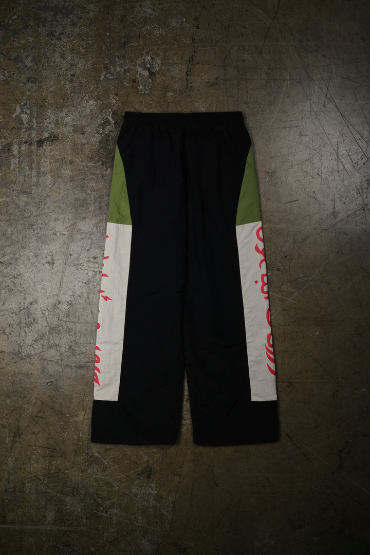 More Pain More Gain Track Pants in Black/All Over Print