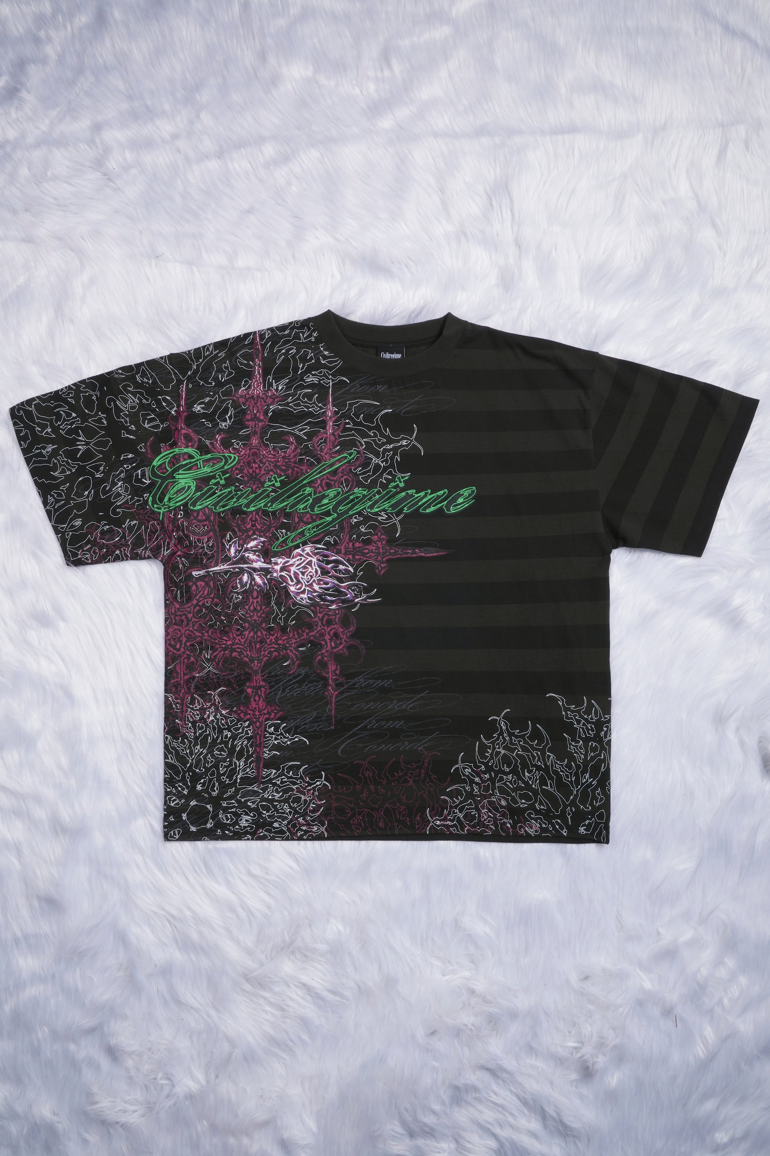 Lions And Lambs 199X Oversized Tee in Black Stripe – Civil Regime