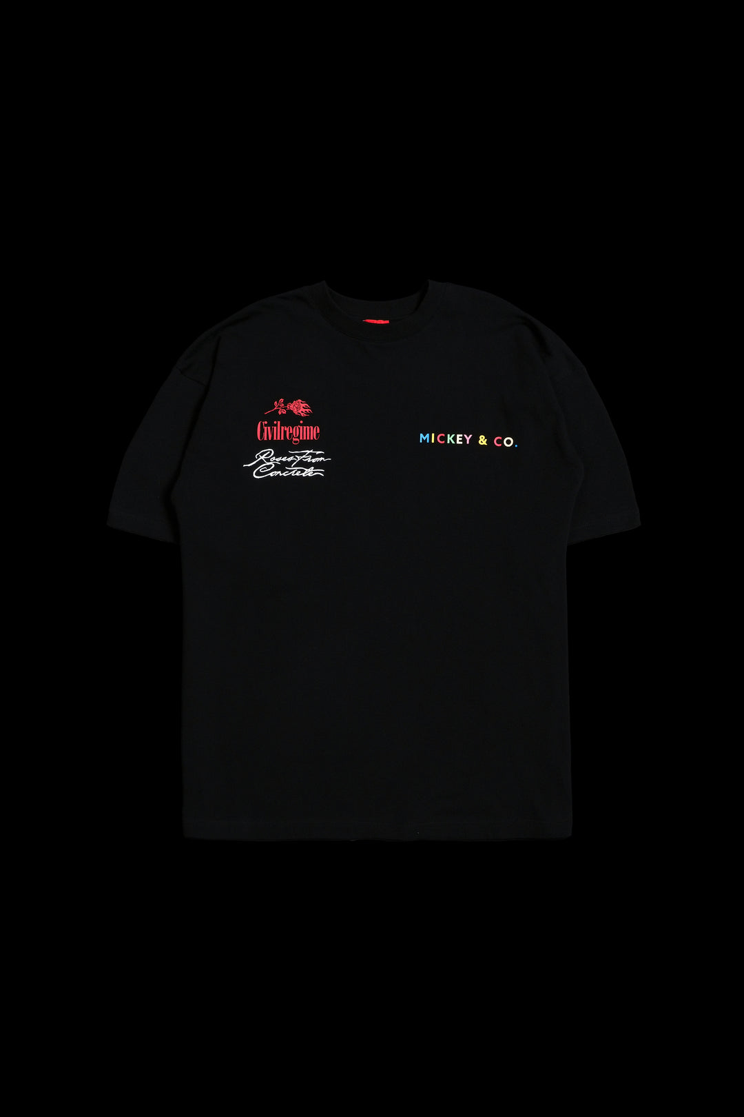 Mickey And Friends American Classic Oversized Tee in Black