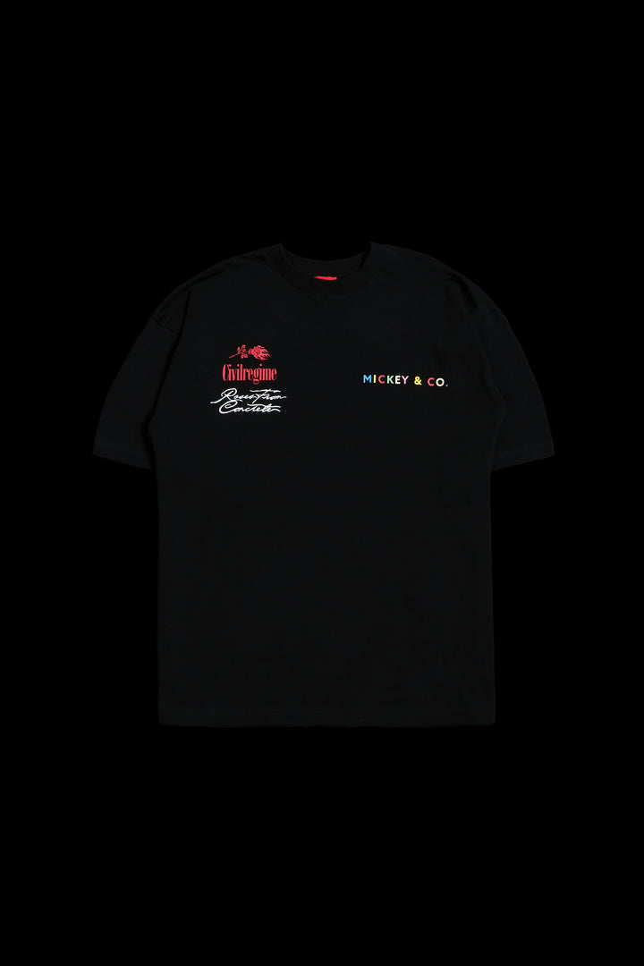 Mickey And Friends American Classic Oversized Tee in Black
