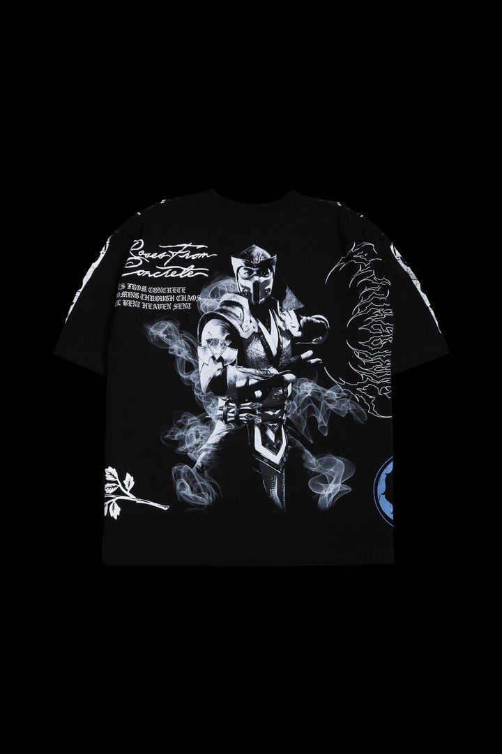 Sub-Zero 199X "Side By Side" Oversized Tee in Black
