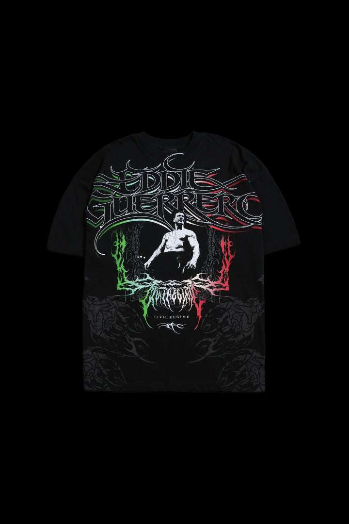 Lucha Rose American Classic Oversized Tee in Black
