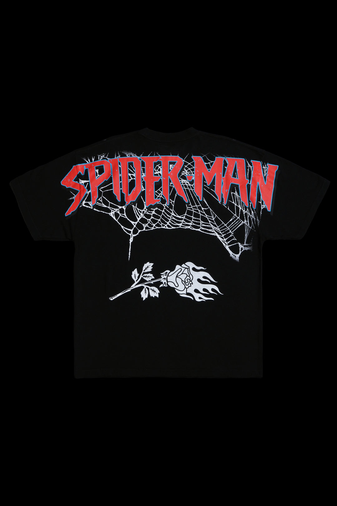 Zombie Spiderman American Classic Oversized Tee in Black