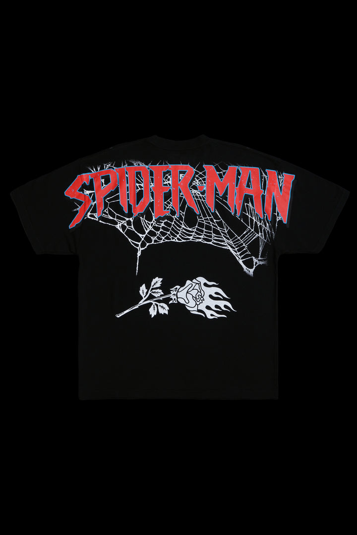 Zombie Spiderman American Classic Oversized Tee in Black