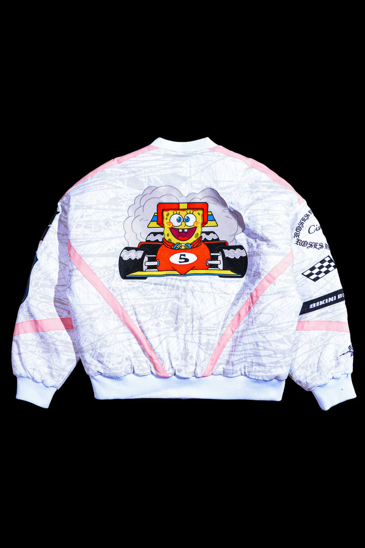 Team Bikini Bottom Racing Jacket in White