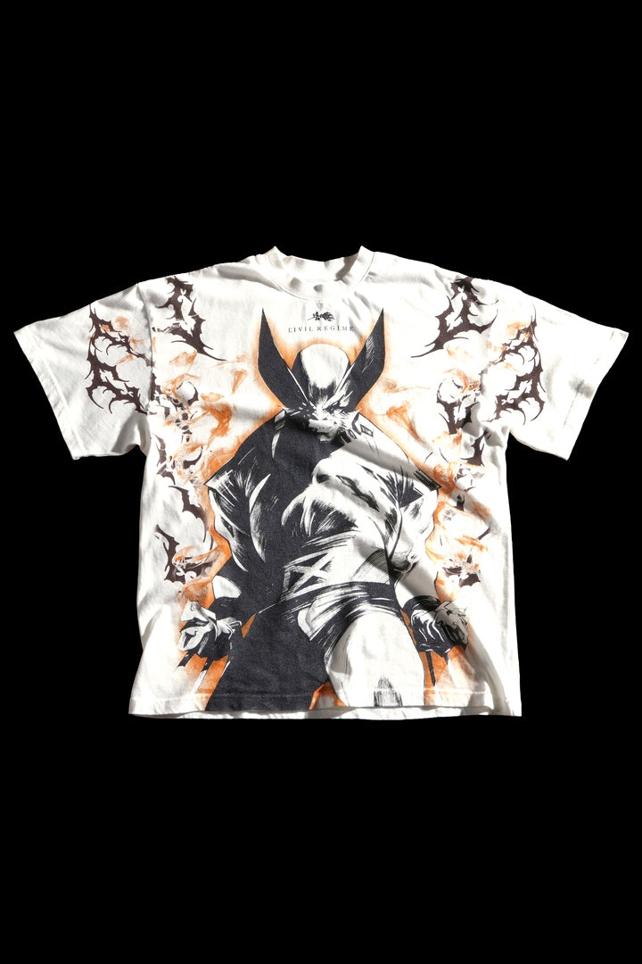 Claws Of Rage American Classic Oversized Tee in Butter