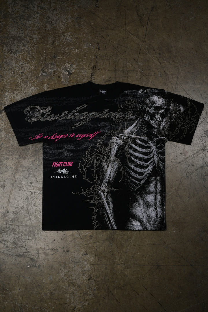 Second Coming American Classic Oversized Tee in Black