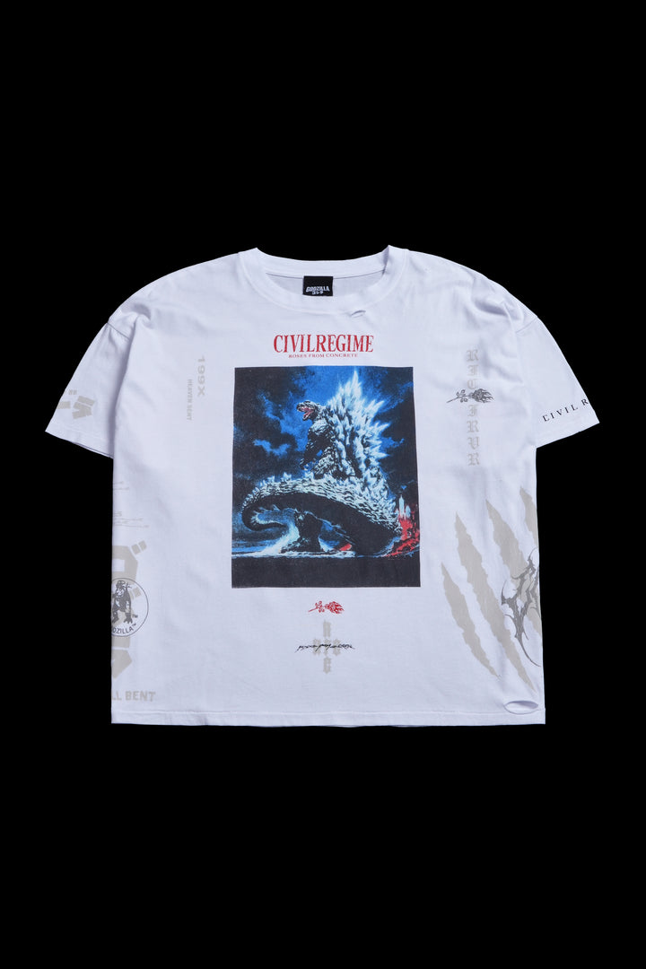 Ocean Chaos Everyday Basic Tee in White